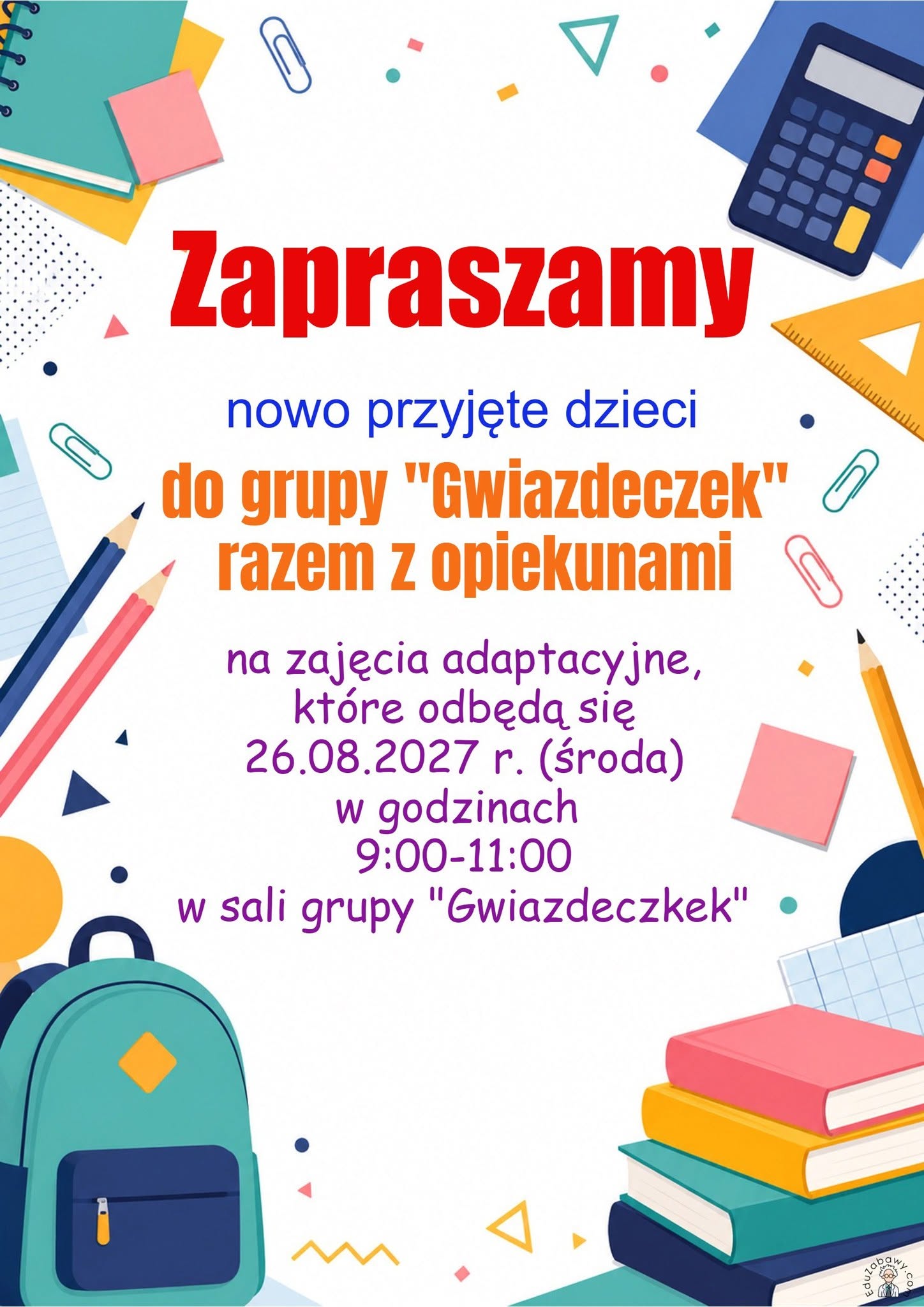 Zaproszenie na dni adaptacyjne