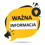 Napis na żółtym tle ważna informacja 